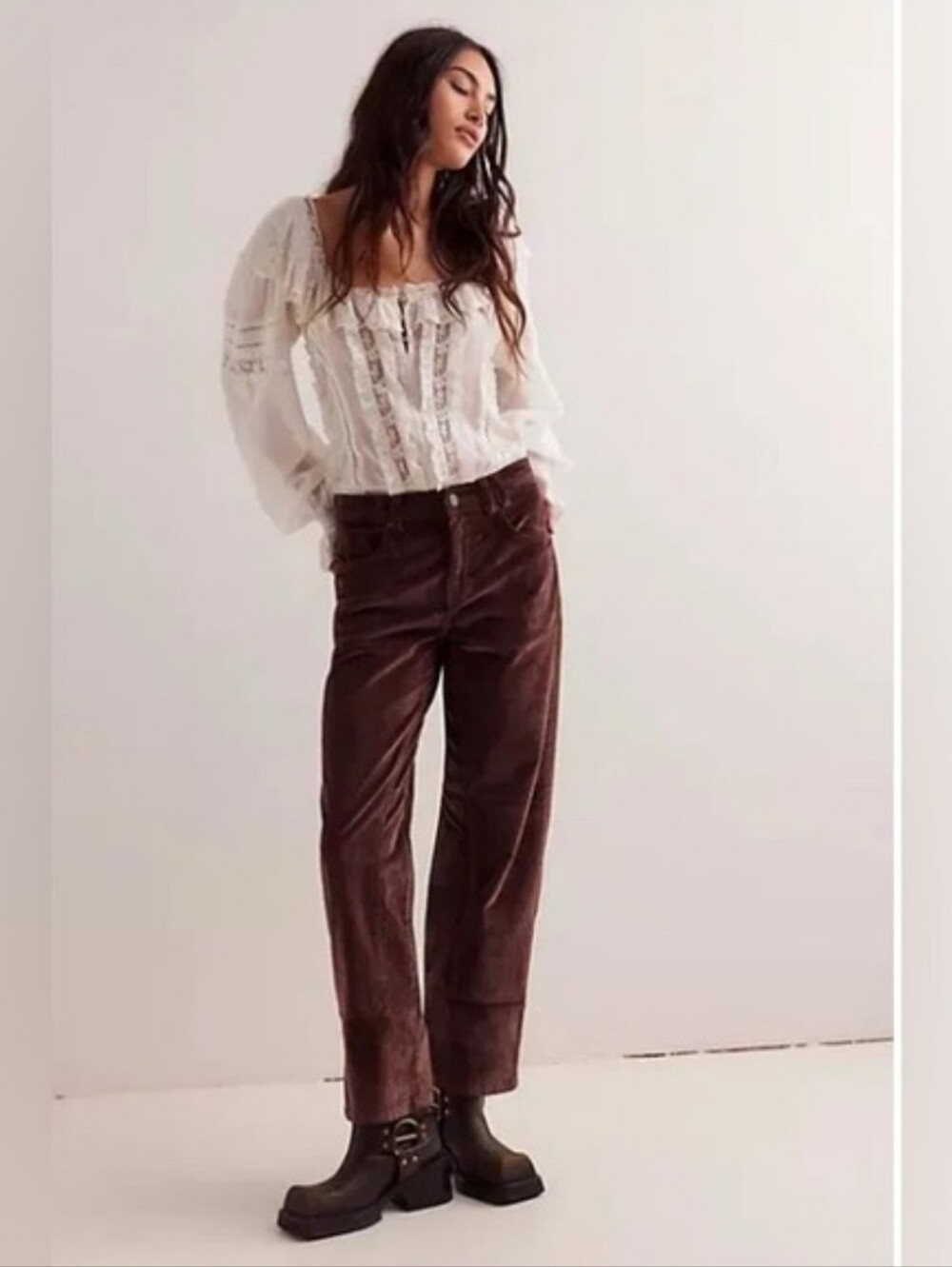 PRICE FIRM 🍓 We The Free Free People Risk Taker Straight Leg Cord Pants